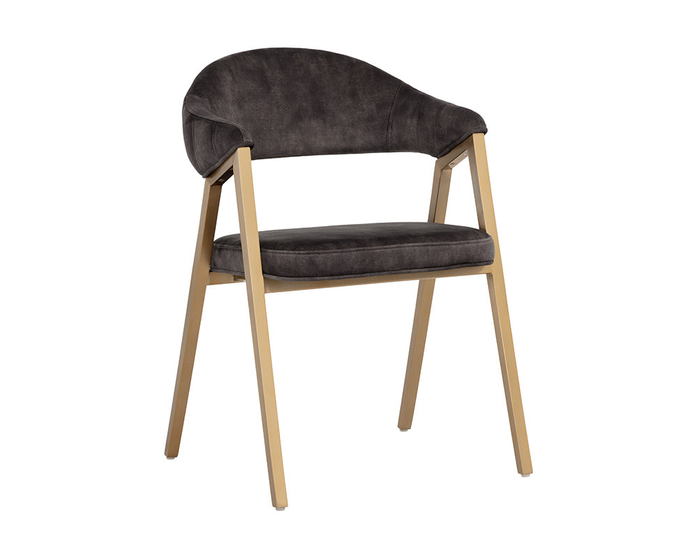 Picture of Burgos Dining Armchair - Nono Shitake