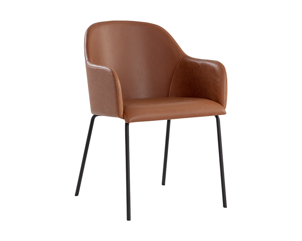 Picture of Hensley Dining Armchair - Hazelnut