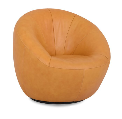 Lora Swivel Chair - Matte Micro-Suede